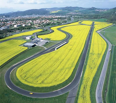 Vue aérienne du circuit Issoire