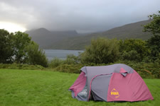 Camping near Killary Harbour