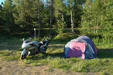 Camping en Laponie